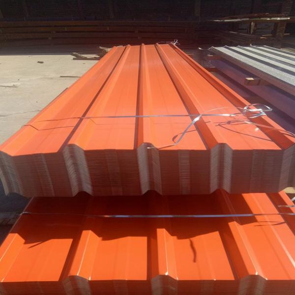 Iron Sheet Roof Trapezoidal Roll Forming Machine With Motor Cutting