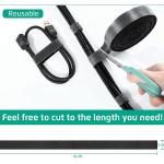 DIY 2 In 1 Velcro Hook And Loop Tape Easy Install For Cable Management