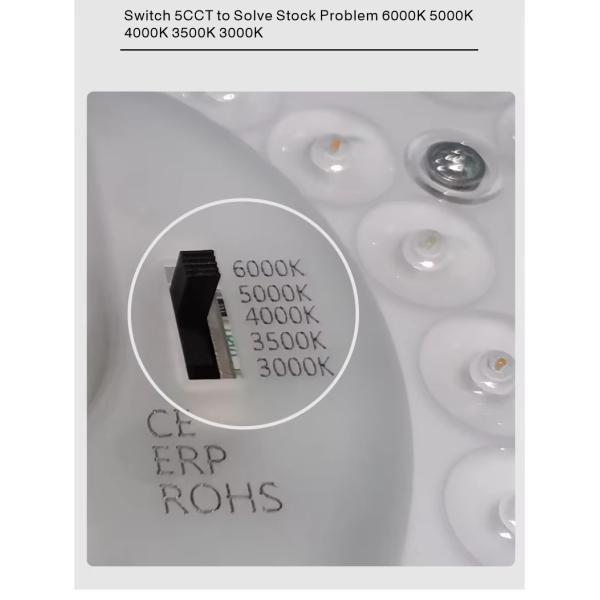 ERP Rosh LED Modules 5CCT 12W/18W/24W DIP Switch Ceiling Light Fan with Witch Power Replaces LED Module