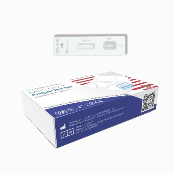 Quality Class III CE SARS-CoV-2 Antigen Self Test Set Saliva Sample Collector Malaysia 1 test/box for sale
