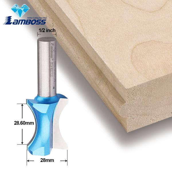 Lamboss Corner Rounding Router Bit Convex Edging Router Bit 1/2" Cnc End Mill