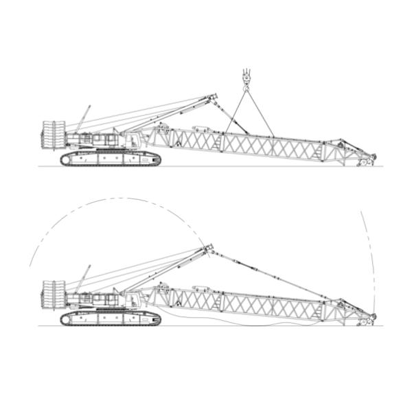 Construction Crawler Mounted Mobile Crane 650 Tons SANY SCC6500