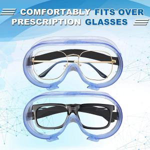 China EN 166 PC Lens Anti Fog PPE Safety Goggles 99.9% UV Protection wholesale