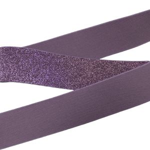 Shiny Lurex Elastic Soft 1.5 Inch Custom Woven Metallic Waistband for Dresses