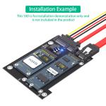 MSATA to Dual SATA3 Converter Adapter Card for Upgrade Version 2 in 1 M.2 NGFF