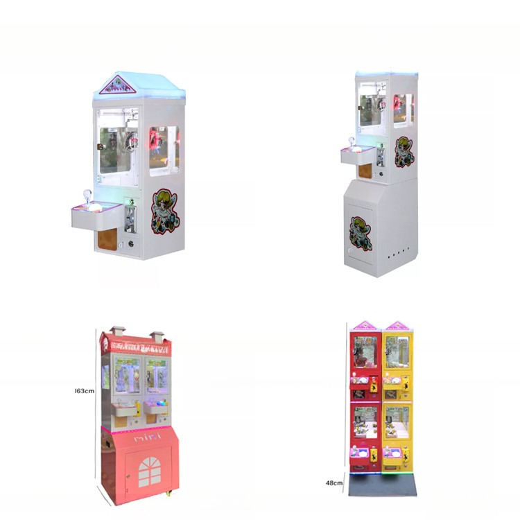 China Dreamland Coin Operated Small Toy Claw Crane Machine Cheap Matel Mini Claw Candy Machine wholesale
