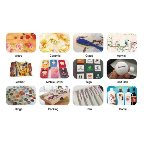 UV DTF Printer With Varnish Color For Phone Case / Gifts / Photo / Ball / Metal / Plastic / Leather / Cup Printing