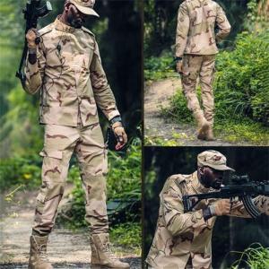 China Military Uniform Suit Unisex Lightweight Military Camo Tactical Camo Hunting Combat BDU Uniform Army Suit Set wholesale