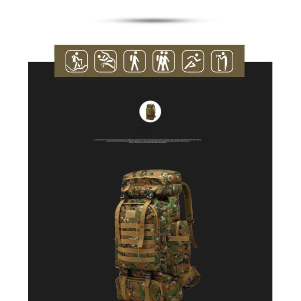 50L Waterproof Backpack for Hiking Sports Camping Lightweight and Versatile