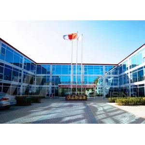 Glass Curtain Modular Container House , Customized Commercial Modular Buildings