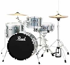 China Pearl Roadshow 5-piece Complete Drum Set with Cymbals - 22 Kick - Charcoal Metallic wholesale