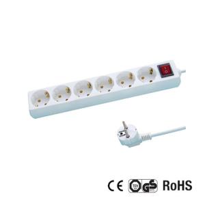 Germany Type Extension Socket With 1.5m Wire, With Switch CE/GS Certificate