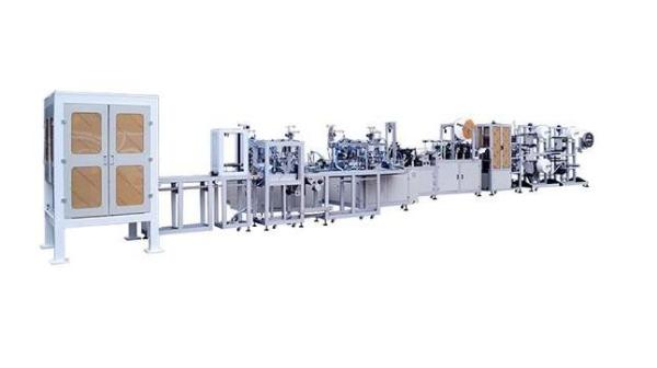 Quality All In One Surgical Face Mask Machine Low Failure Rate PLC Program Control for sale