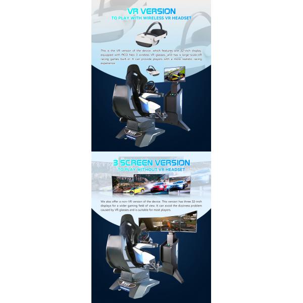 Realistic Vr Racing Games With Steering Wheel Driving Arcade Game Machine