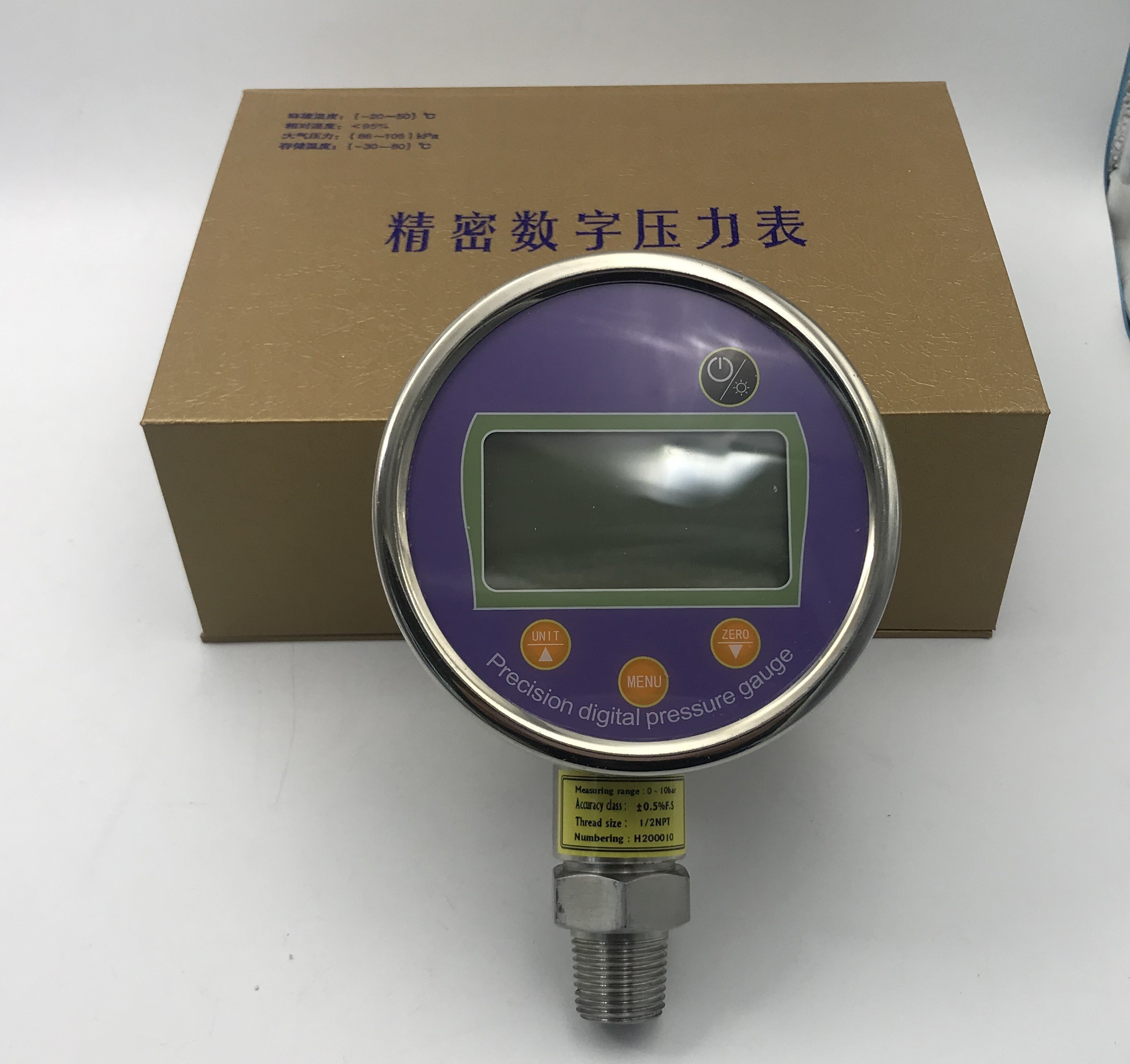 Stainless Steel High Precision Pressure Gauge With Data Logger GXPS201C