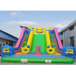 China Spongebob Squarepants Lovely Huge Inflatable Slide Convenient Use on sale