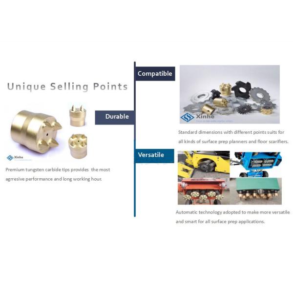 Bartell BEF200 Multiplane Scarifier Replacement Cutters 6 Points TCT Milling Carbide Scarifier Cutters