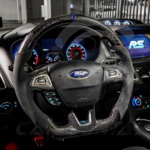 China Ford Sereis Carbon Fiber Steering Wheel Easy Installation For Enhanced Driving wholesale