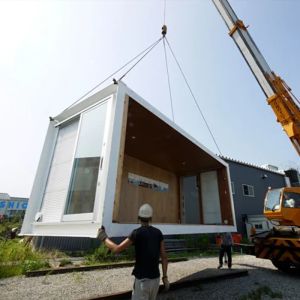 Galvanized Top Frame Collapsible Container House With Glass Wool Wallboard