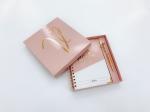 A5 Spiral Notebook Printing Gold Foiled Planner With Package Box