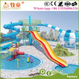 China Water theme park equipment used fiberglass water slide tubes for sale wholesale