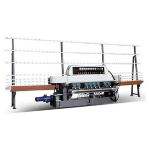 China GLASS STRAIGHT-LINE BEVELING MACHINE WITH 9 SPINDLES on sale