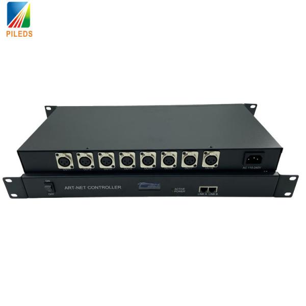 8 Ports DMX 512 Decoder RGB LED Controller Online Control For SPI DMX