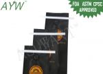 500G Black Ground Coffee Bags , Coffee Packing Bag For Roasted Malaysia Espresso