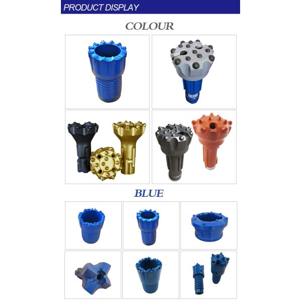 7/11/12 Degree Carbide Wear Parts Tapered Tungsten Button Bits For Jack Hammer