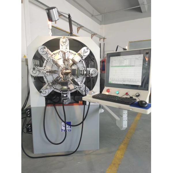 China High Efficiency CNC Spring Machine , Rotary Wire Spring Making Machine wholesale