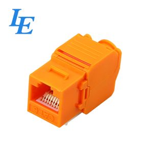 China UTP 180° Toolless Cat6 Network Keystone Jack on sale