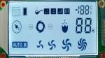 Transflective Glass HTN LCD Display Panel Positive Segment For Washing Machine