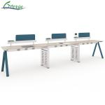 2 Shelves Open Space Workstation of Office for Collaborative Spaces