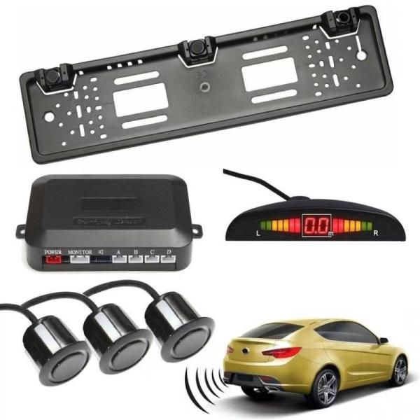 Quality 3 Parking Sensors LED Display Car Reverse Backup Radar System for sale