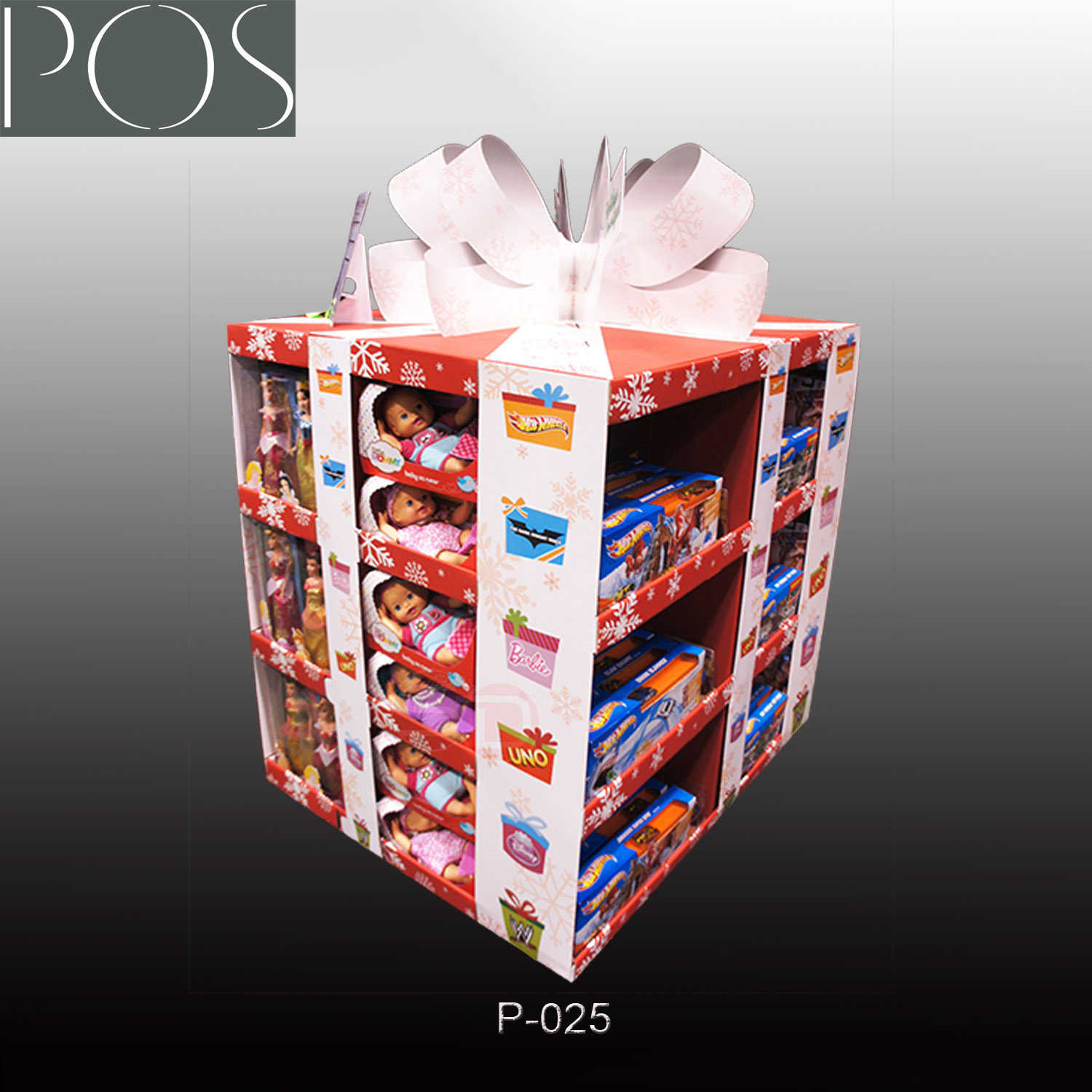 Custom PDQ stationery Pallet display stand with four sides