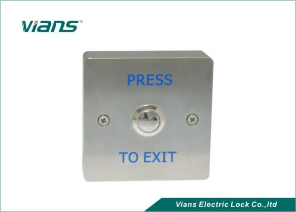 Quality Metal Press To Door Exit Button , Door Release Exit Push Button For Automatic Door for sale