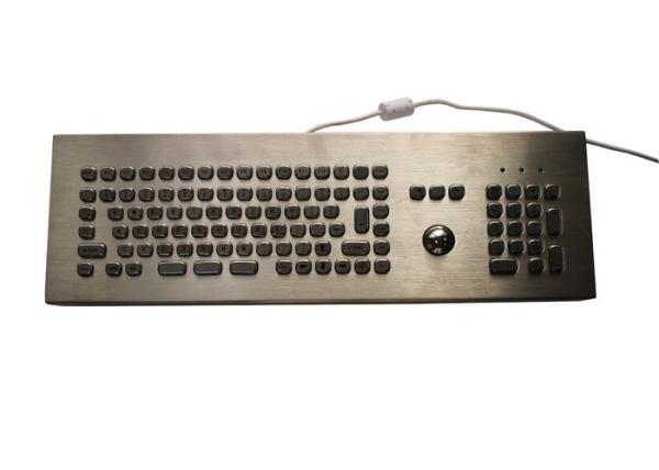 Quality Waterproof Metal Keyboard With Trackball , Full Function Mini Computer Keyboard for sale