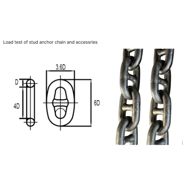 Hot Dipped Galvanized G80 Lifting Marine Anchor Chain Rust Resistant for Marine Use