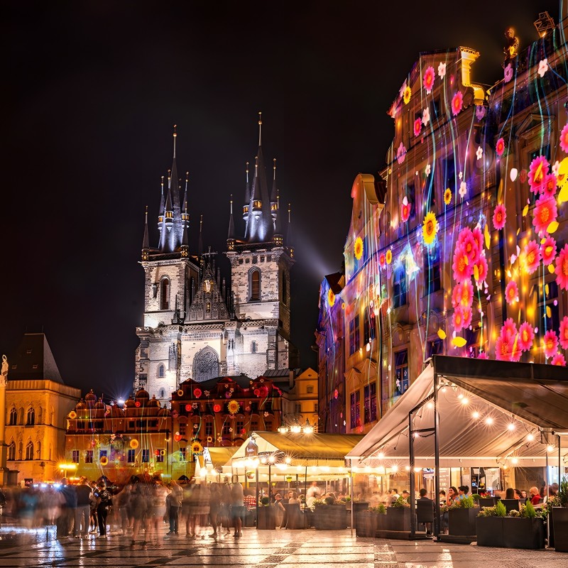 China Building Wall Projector Outdoor Projection Lighting 3D Video Movie Mapping wholesale