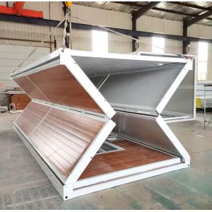 China Steel Structure Container House Foldable Rock Wool / Glass Wool Insulation wholesale