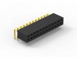 Femal PCB Header Connector Gold Flash PBT Material Insulation Resistance