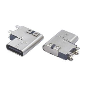 China 3.1 TYPE-C Side Plug Socket Vertical 90 14P Side Plug Connector USB3.1 Fast Charge Interface wholesale