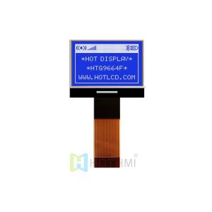 1.1 96X64 Graphic COG LCD | STN-Display | White on Blue 3.0V | Arduino | ST7549