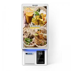 China Restaurant Self Service Checkout Kiosk Vertical Wall Hanging With Desktop wholesale