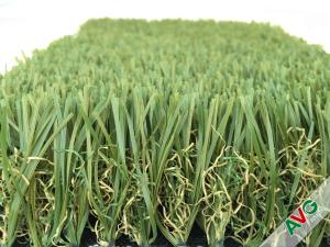China Durable Four Tone 12400Dtex / 8f Hybrid Wave Outdoor Artificial Grass With W Circle And S Wing Blade wholesale