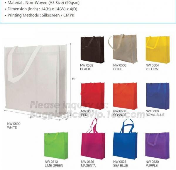 Good quality drink shopping bag non woven bag laminated tote bag, wholesale custom folding fabric carry bag, non woven b