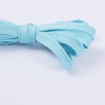120cm Length Custom Flat Polyester Shoelace With Plastic Tips For Pants
