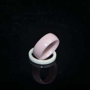China Custom Color Aaa Zirconia Ceramic  Diamond Pink Zirconia Ceramic Ring on sale