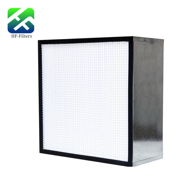 China Glassfiber HEPA &amp; ULPA Filters Deep Pleated HEPA Filter Aluminum Or Galvanized Frame wholesale