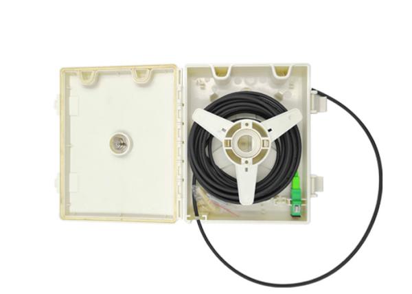Quality Desk Waterproof FTTH Distribution Box 1 Core 2 Cores SC Pigtail Adaptor for sale